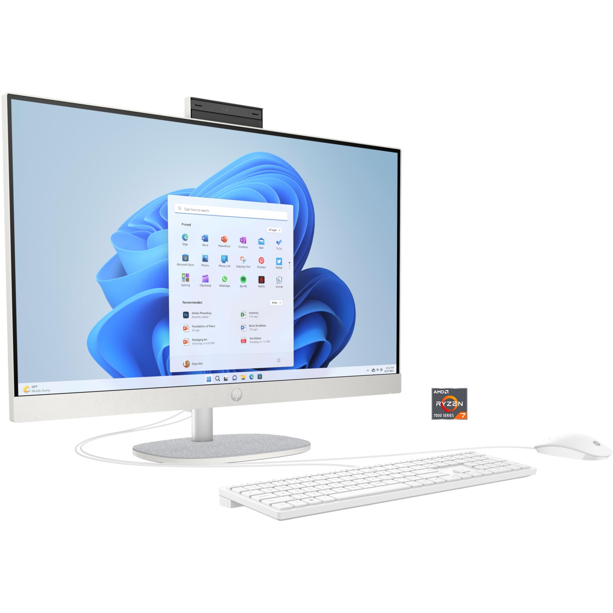 HP Renew 8L8R7EA HP 24-cr0026ns Core i3-1315U 8GB Ram 512GB SSD WiFi WC 23.8 W11
